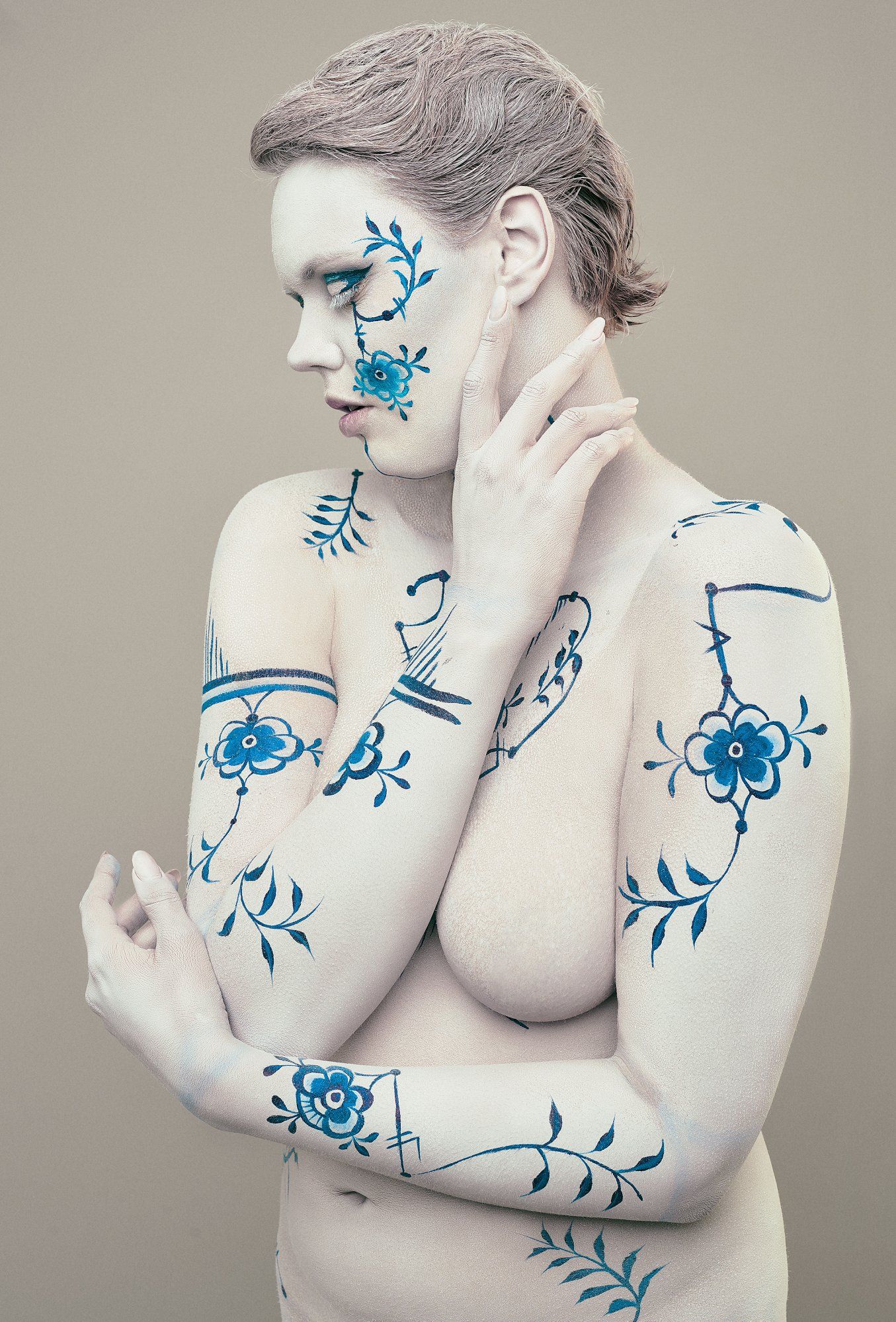 bodypaintet model royal copenhagen